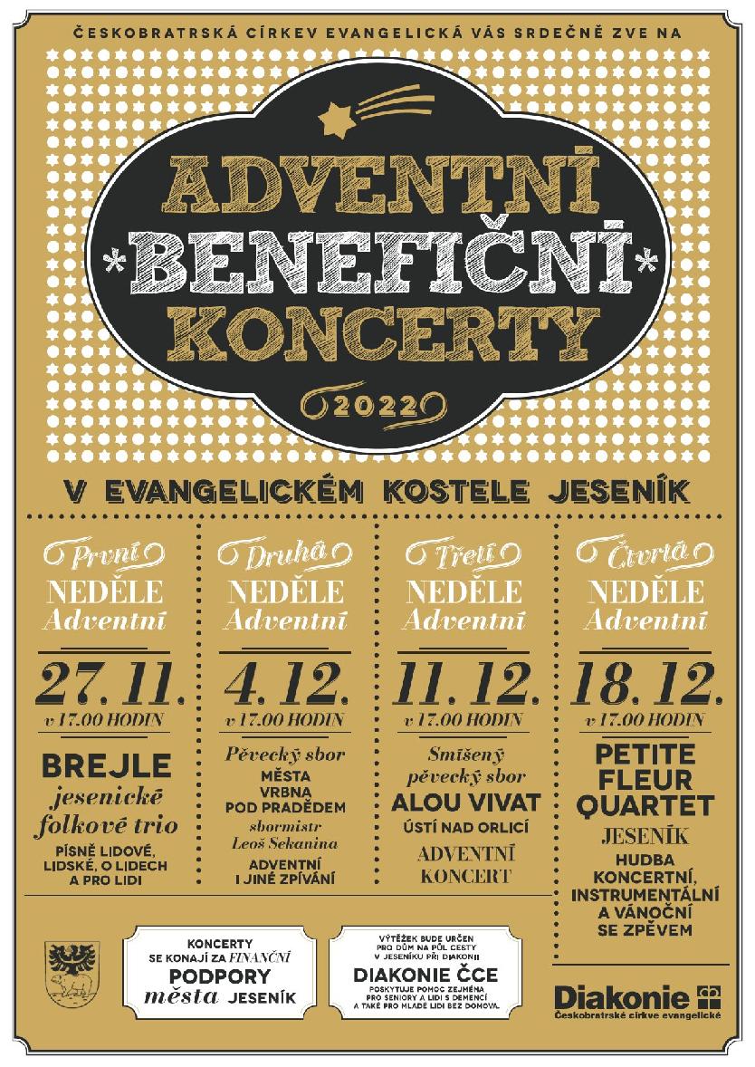 ADVENTNÍ BENEFIČNÍ KONCERTY 2022