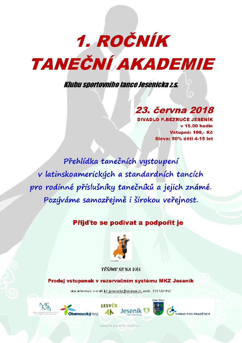 1. ROČNÍK TANEČNÍ AKADEMIE 2018