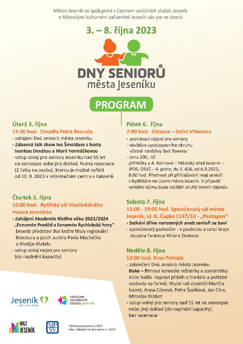 DNY SENIORŮ 2023