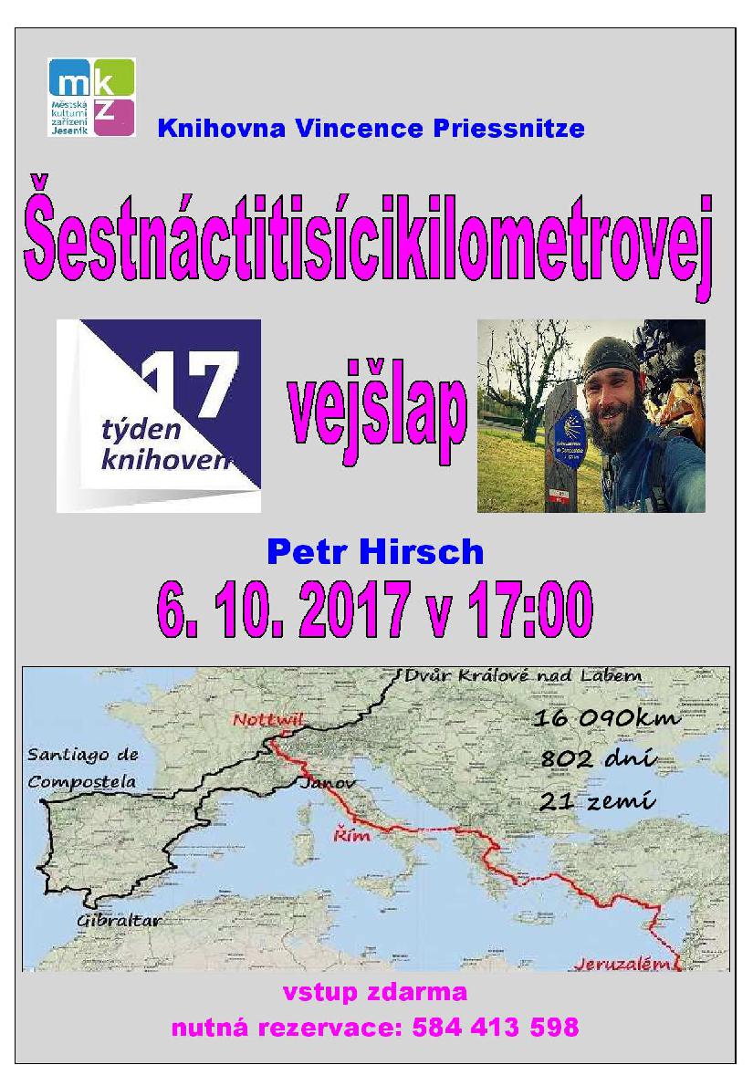 ŠESTNÁCTITISÍCIKILOMETROVEJ VEJŠLAP - TÝDEN KNIHOVEN