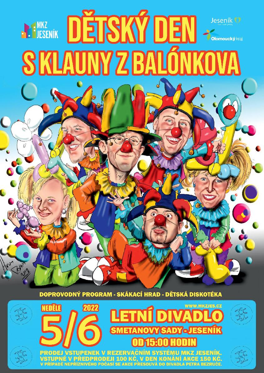 DĚTSKÝ DEN S KLAUNY Z BALÓNKOVA