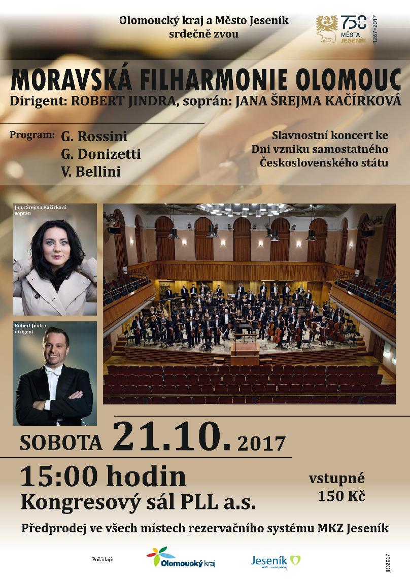 SLAVNOSTNÍ KONCERT MORAVSKÉ FILHARMONIE OLOMOUC 2017