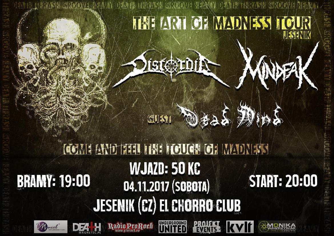 KONCERT MINDFAK (PL) + DISCORDIA (PL) + DEAD MIND (PL)