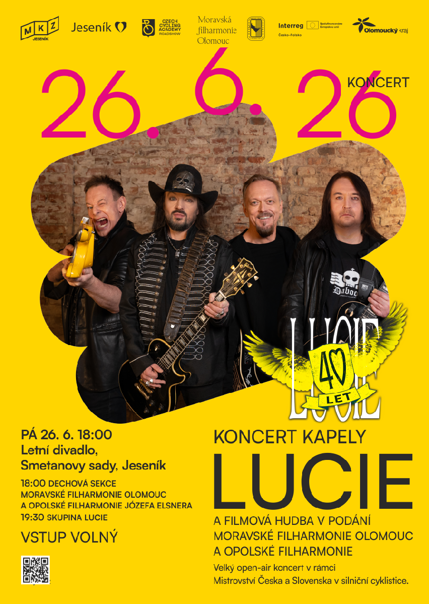 KONCERT KAPELY LUCIE A FILMOVÁ HUDBA V PODÁNÍ MORAVSKÉ FILHARMONIE OLOMOUC A OPOLSKÉ FILHARMONIE