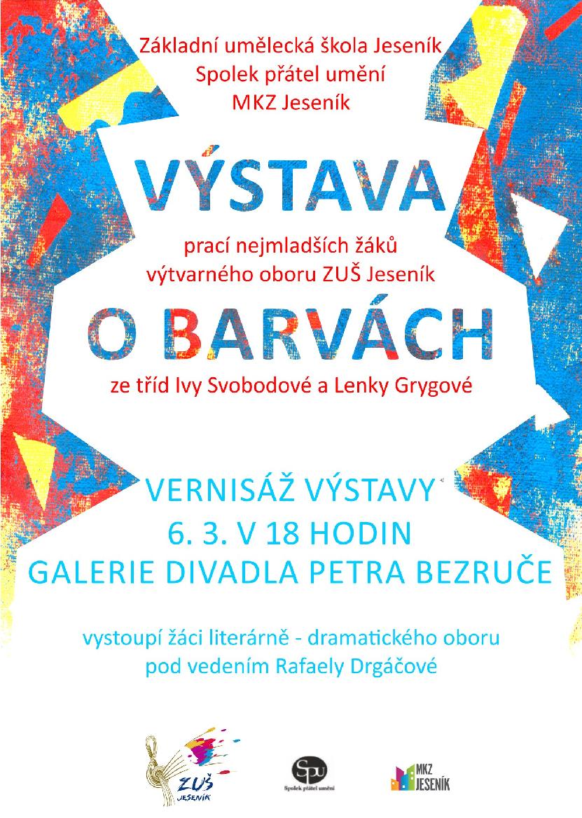 VERNISÁŽ VÝSTAVY: O BARVÁCH