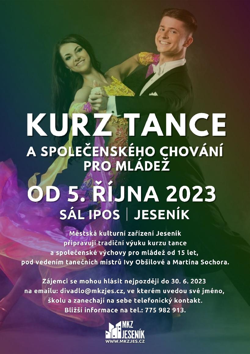 KURZ TANCE A SPOLEČENSKÉHO CHOVÁNÍ PRO MLÁDEŽ 2023