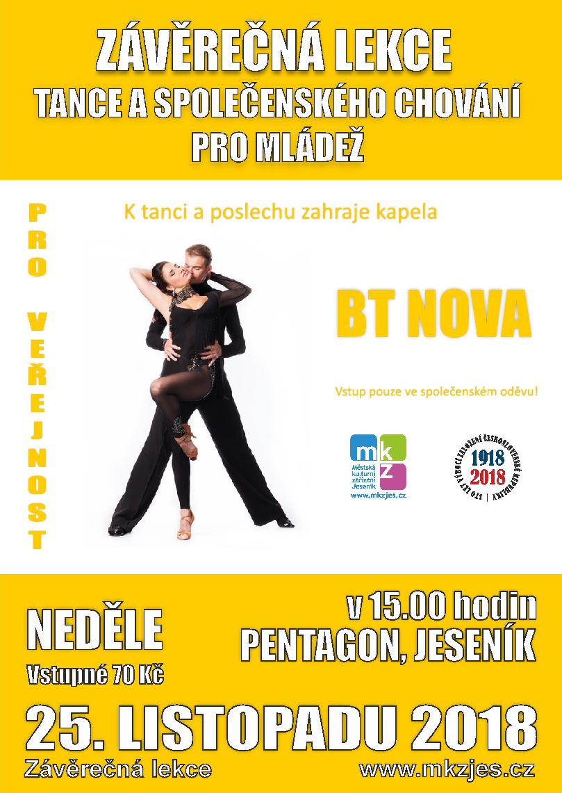 ZÁVĚREČNÁ LEKCE TANEČNÍHO KURZU 2018