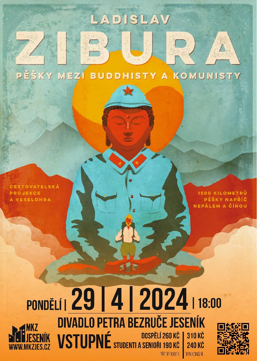 LADISLAV ZIBURA - PĚŠKY MEZI BUDDHISTY A KOMUNISTY