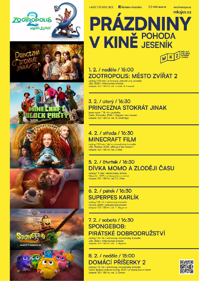 JARNÍ PRÁZDNINY V KINĚ POHODA