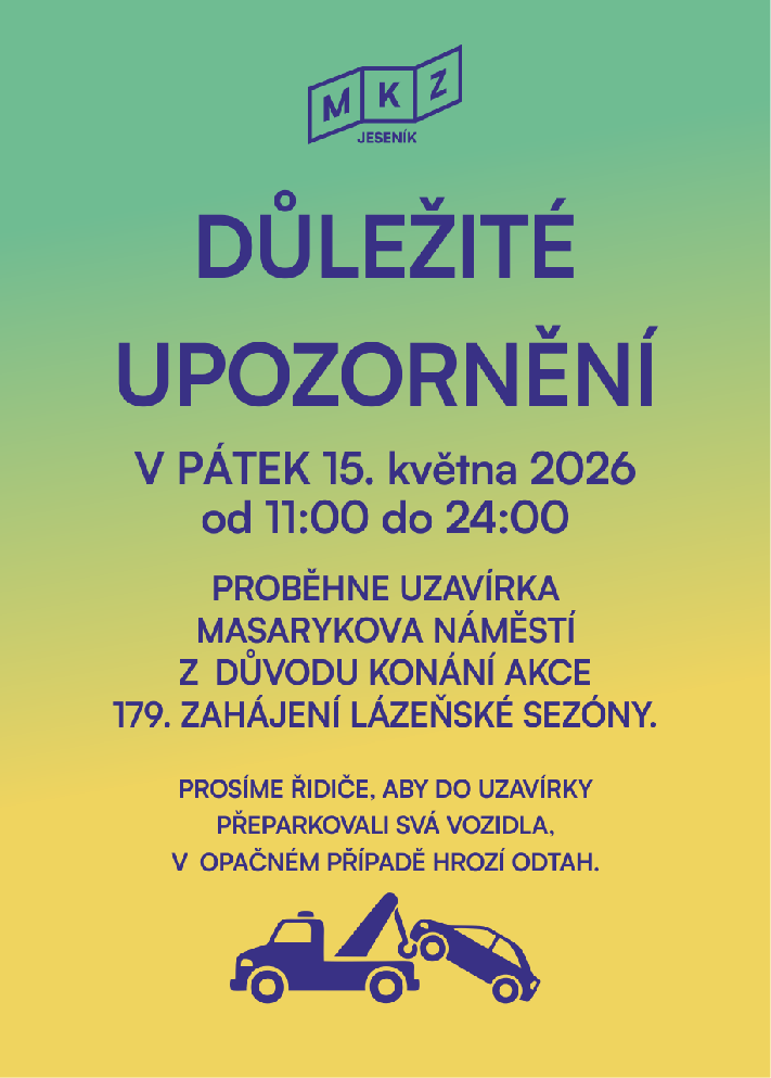 UZAVÍRKA NÁMĚSTÍ: 15. 5. 2026